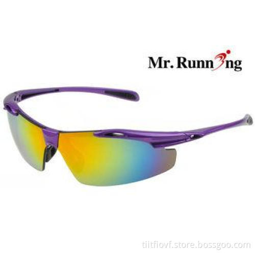 Smooth Frame Polarized Cycling Sunglasses , UV400 Protectio